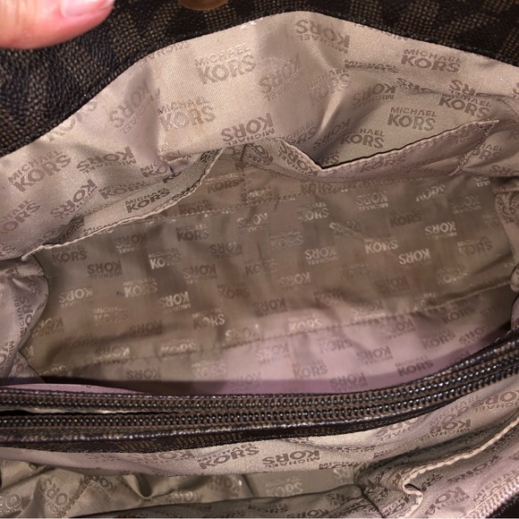 Michael Kors large Hamilton Logo Brown satchel - Picture 14 of 15